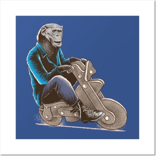 Happy Chimp Posters and Art